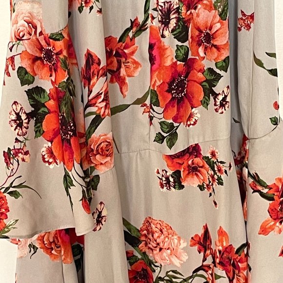 Beautiful Leith Floral Tiered Long Dress Size Small - Picture 5 of 6